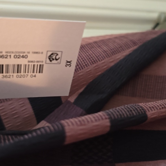 LIZ CLAIBORNE WOMENS CREWNECK PULLOVER PLUS SIZE PURPLE & BLACK TOP SIZE 3X - Picture 6 of 14